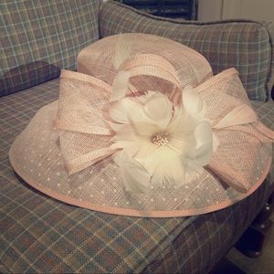 Blush pink Derby Hat